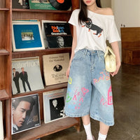 Embroidered Retro Hip Hop Street Jeans