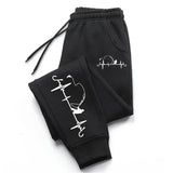 2025 Mens Sweatpants Print Casual Trousers Gym Fitness Sports Jogging Mens Pants Daily Running Pants Outdoors Fashion Streetwear