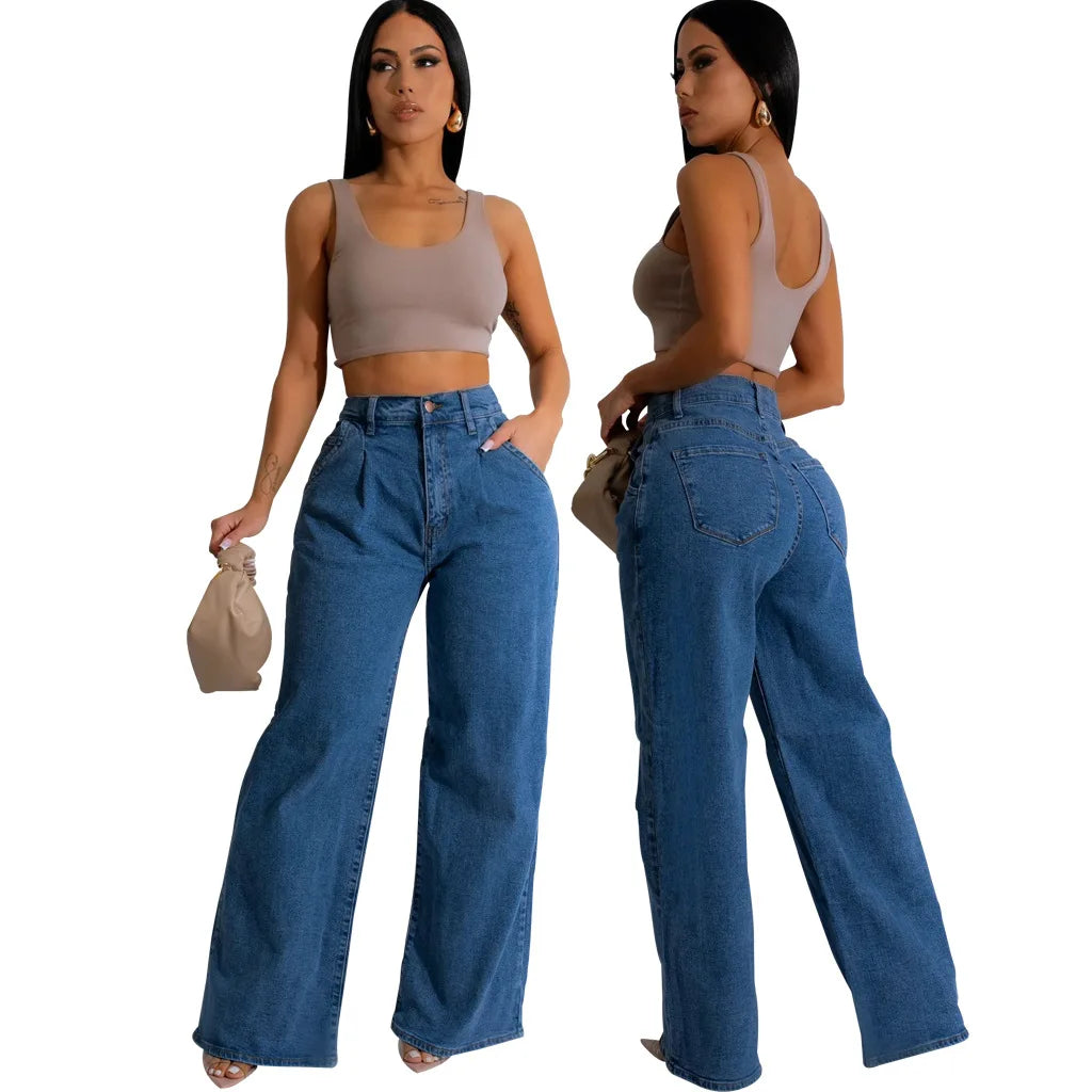 Casual Streetwear Button Pocket Pant