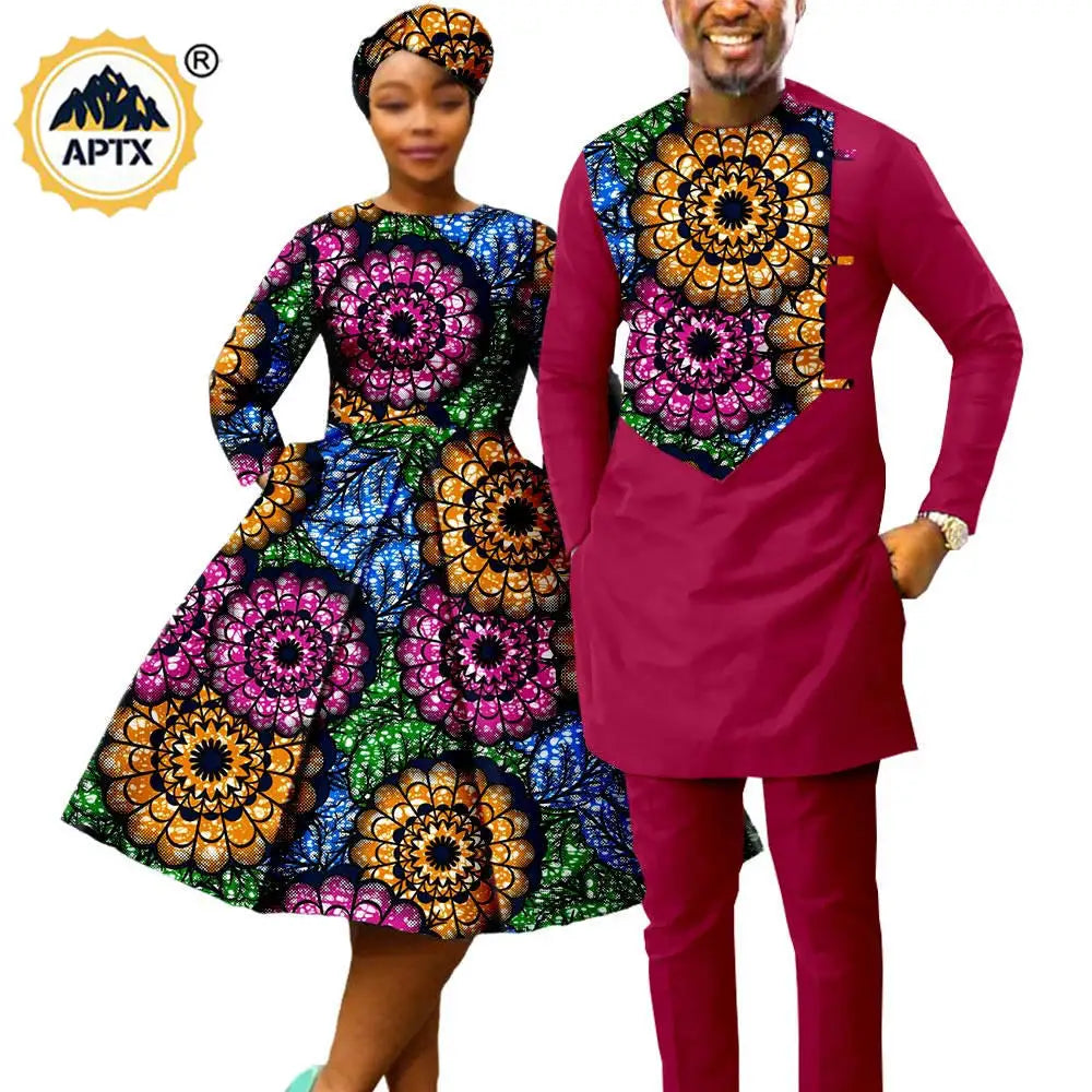 African couple to match outfits Sets - Y22C075
