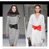 Women Belt for Dress Genuine Leather Bowknot Wide Belts Wrap Waistband Coat Corset Designer Luxury Brand Cummerbunds Waistbelt