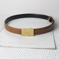 Women's Belt Brand High Quality Fashion Belt Metal Buckle Girls jeans Dress Accessories A Fancy Gift From A Friend