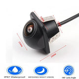 High-definition reversing camera straw hat CCD full-color night vision wide-angle car camera waterproof rear lens