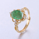 Natural Real Garnet Ring 925