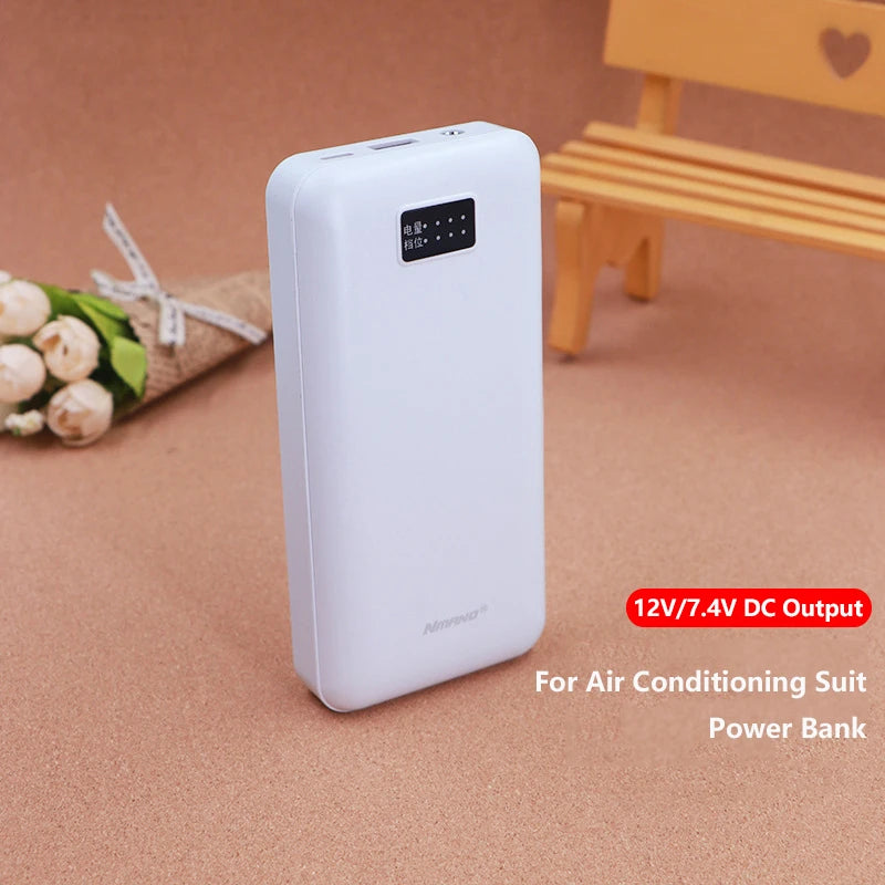 18000mAh Power Bank 12V DC Output Portable Charger Powerbank for iPhone Xiaomi Cooling Fan Heated Vest Jacket External Battery