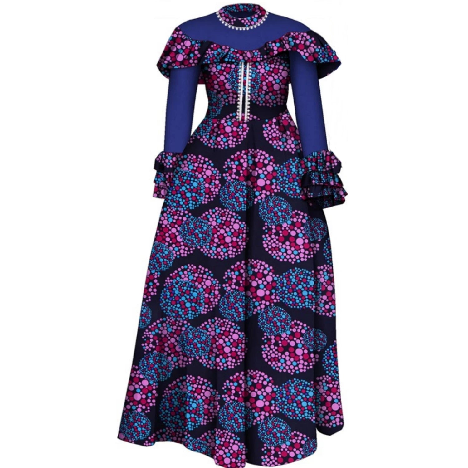 African Couple dress Top and Pants Suits - Wyq1093