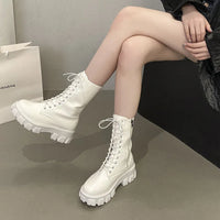 British Thick Soled Anti Slip Women's Boots