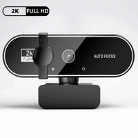 4K Webcam Video Camera 2K Autofocus Streaming Web Cam With Microphone Full HD 1080P Webcams for PC/Computer/Laptop