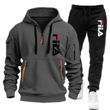 Casual Men's Hooded Sweatshirt and Pants