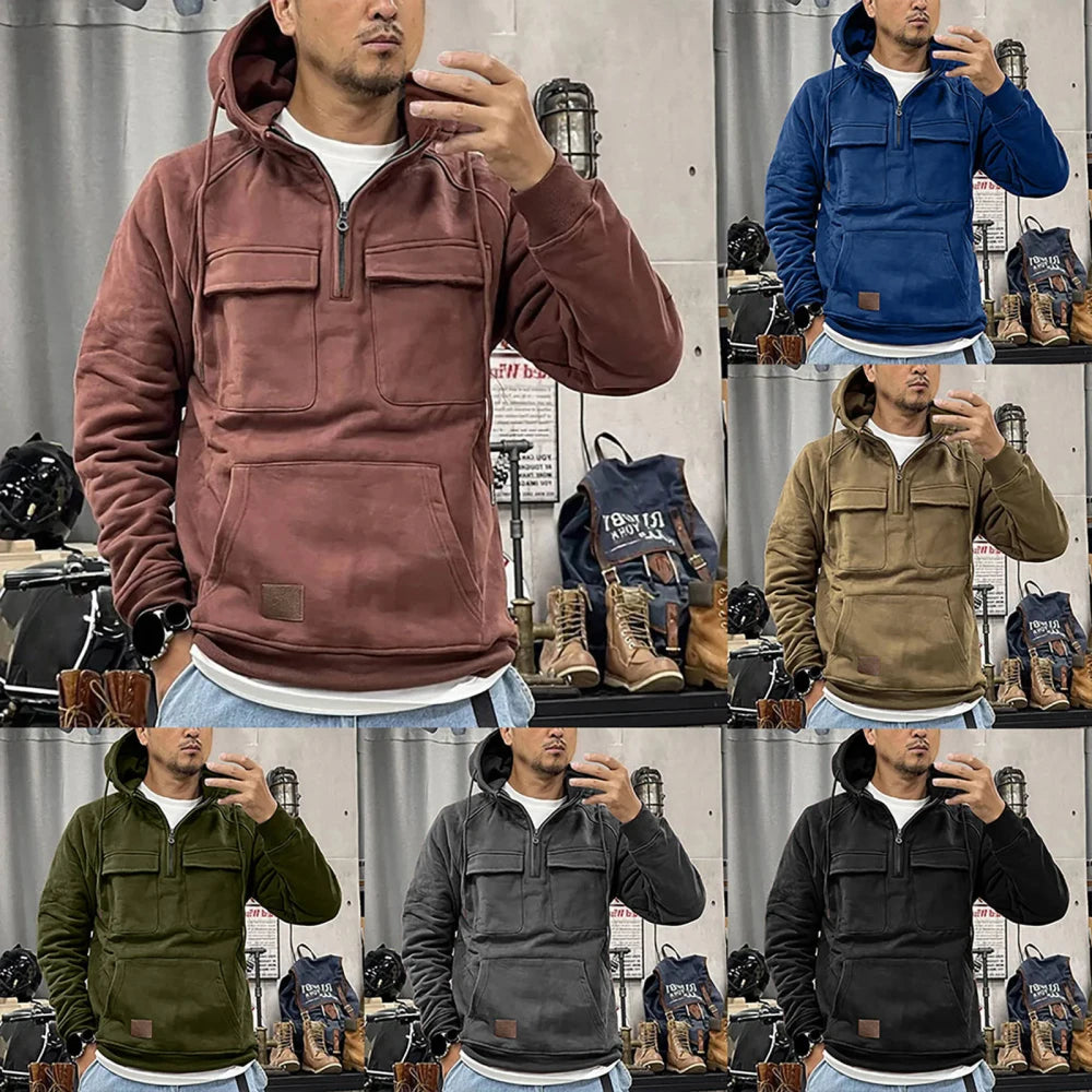 Men's Multi-Pocket Hoodie