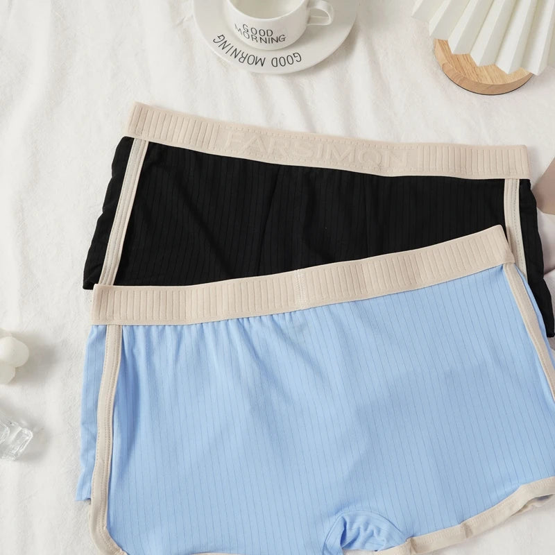 Men's Fashion Striped Boxer Shorts Underwear Sexy Panties Casual Male Boxers Homme U Convex Shorts Lingerie Underpants