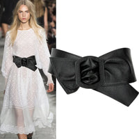 Women Belt for Dress Genuine Leather Bowknot Wide Belts Wrap Waistband Coat Corset Designer Luxury Brand Cummerbunds Waistbelt