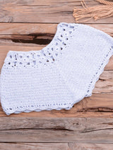 Crochet Bohemia Style Off Shoulder Bikini