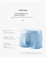 4 PCS Men's Boxers Shorts Underwear Boxers Man Cool Breathable Sexy Panties Ice Silk Fashion 4 Colors Mixing XL 3XL 4XL 5XL