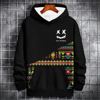 Pullover Oversized Printed  Hoodie For Men