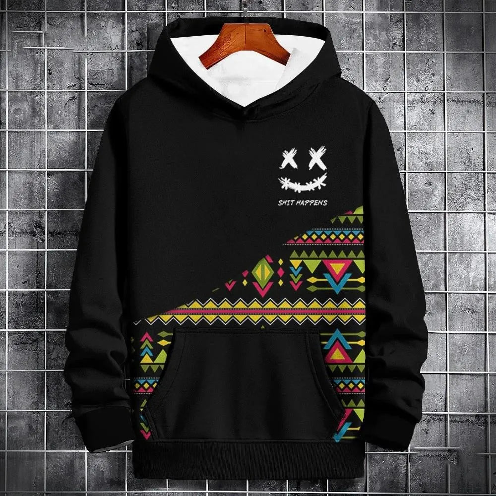 Pullover Oversized Printed  Hoodie For Men