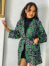 Traditional African Floral Print Rich Bazin Vestidos