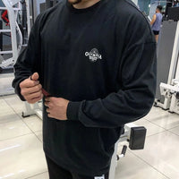 Bodybuilding Fitness Workout Long Sleeve T-Shirt Running Sweatshirt