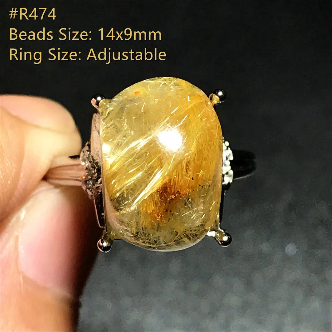 Ring Jewelry For Woman Lady Clear Crystal