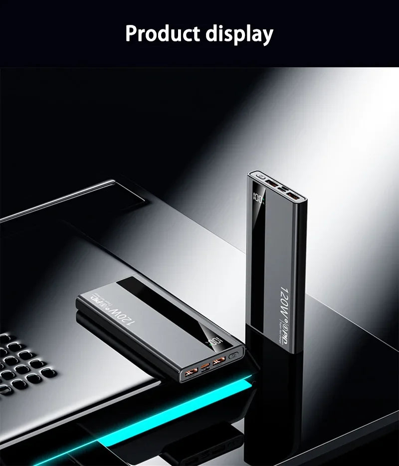 OnePlus 200000mAh Power Bank Large Capacity 120W Super Fast Charging PD20W Power Bank Digital Display Suitable  All Phones