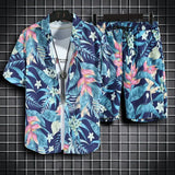 2 Pcs Casual Quick Dry Beach Suit For Men