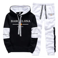Fashion Mens Tracksuit Print Casual Sweatshirts Sportswear Outdoors Sports Jogging Mens Clothing Single Piece Hoodie Pants 2025