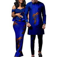 African Couple Dress Outfits Shirt and Pant for  Wedding