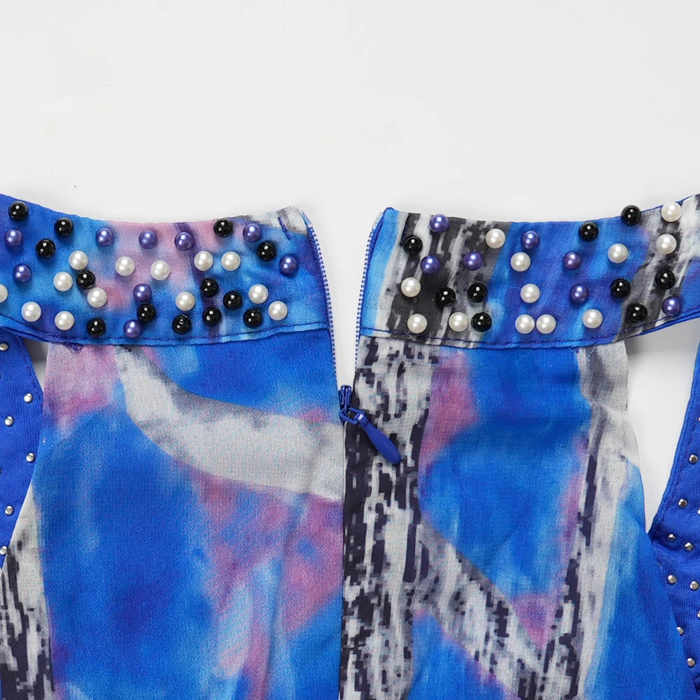 Afro-Fashion Sleeveless Chiffon Maxi Long Dress for curve pretty afro-queens