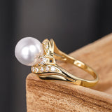 Huitan Gold Color Women Wedding Rings