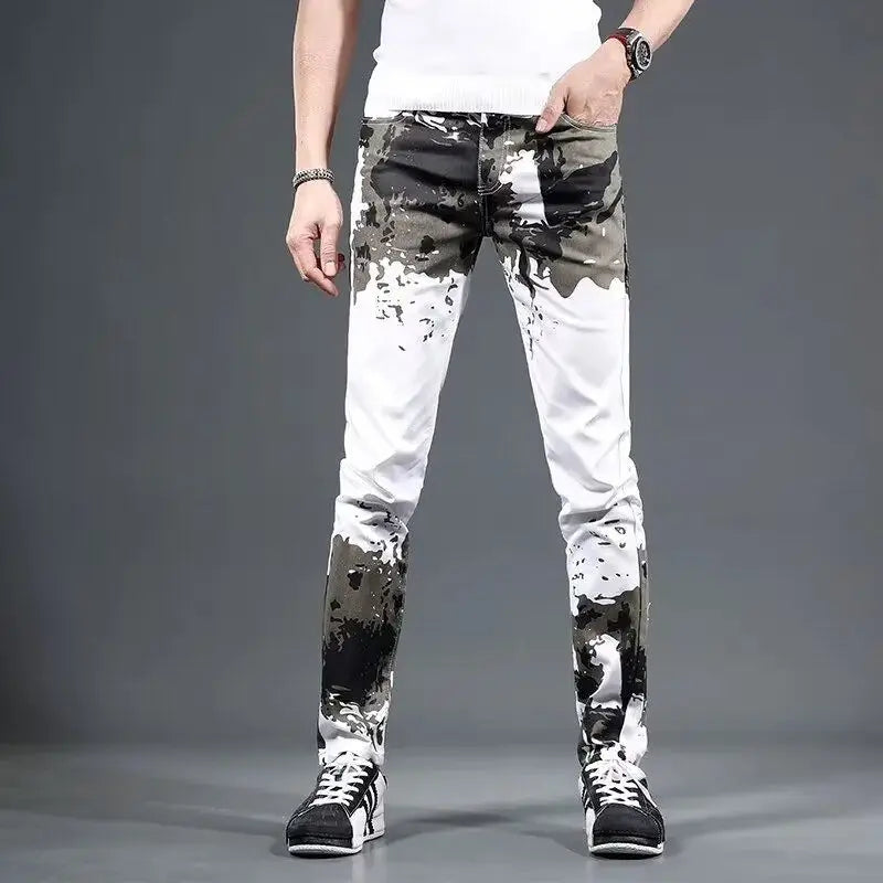 Slim Fit Man Aesthetic Goth Style Pant