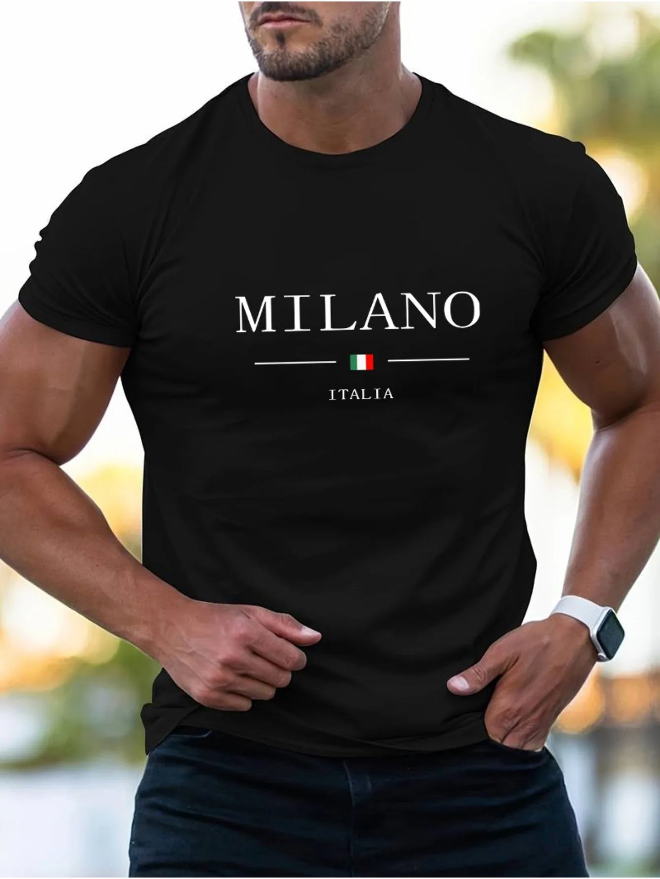 Milano Print Comfortable Cotton T-Shirt