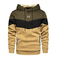 Men's Patchwork Hooded Sweatshirt