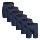 6pcs Men's long boxers