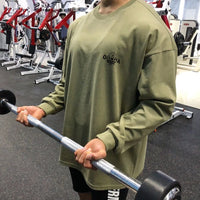 Bodybuilding Fitness Workout Long Sleeve T-Shirt Running Sweatshirt