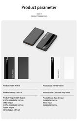 OnePlus 200000mAh Power Bank Large Capacity 120W Super Fast Charging PD20W Power Bank Digital Display Suitable  All Phones