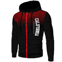 Fashion Men's Hoodies Print Casual Zipper Jacket Outdoors Sports Jogging Mens Clothing Autumn Winter Round Dot Sweatshirts Coat