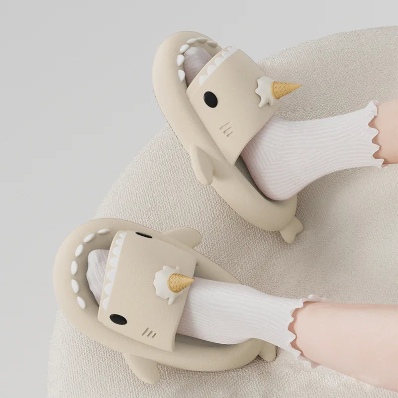 Funny Indoor Thick Ice Cream Shark Slides