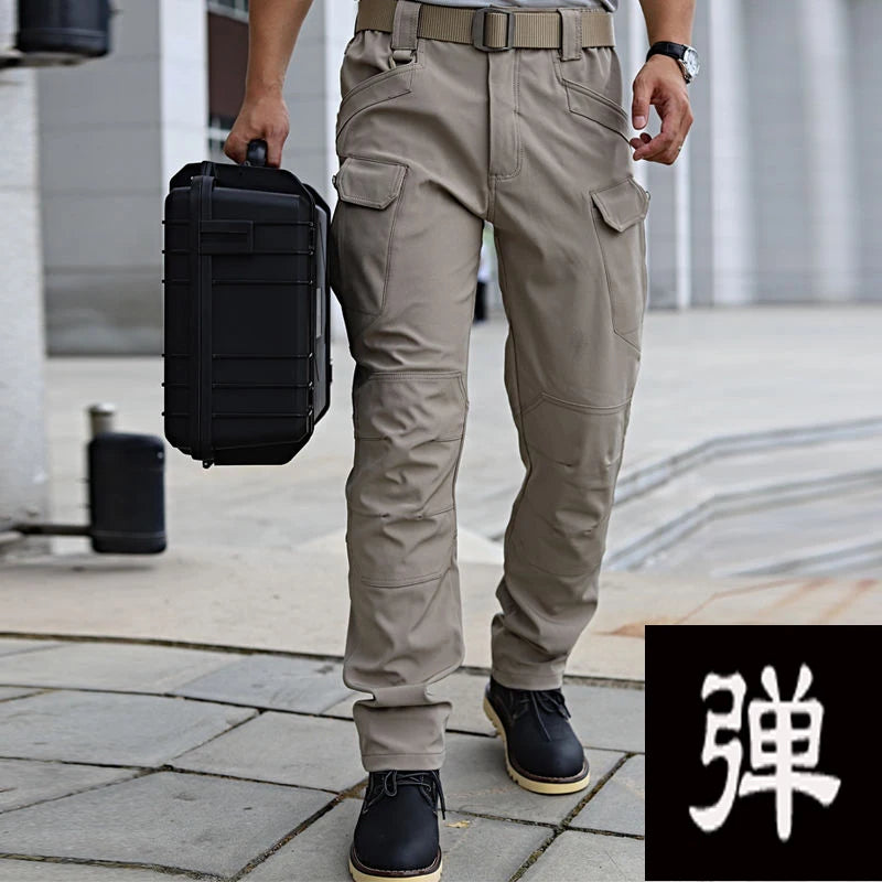 Men's M-5XL Autumn Spring Fall Elastic Camping Hiking Trekking Finshing Hunting Pants Outdoor Cycling Tactical Cargo Trousers