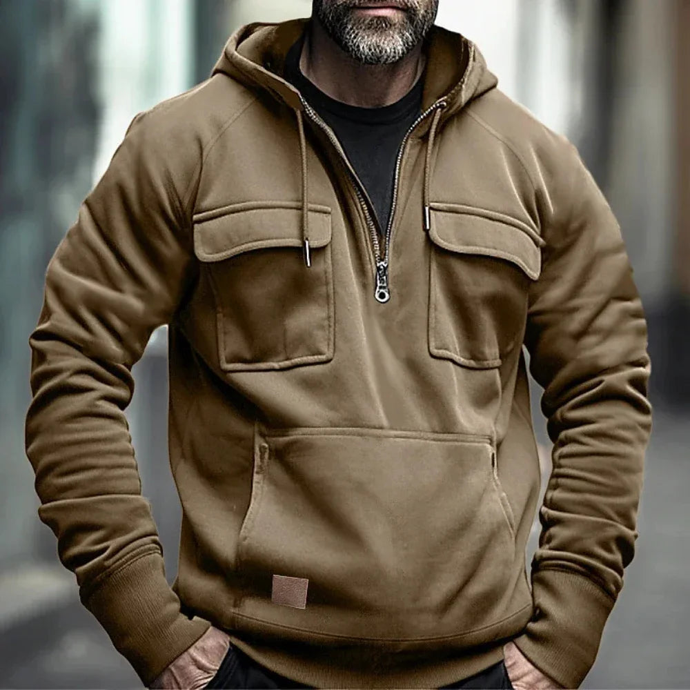 Men's Multi-Pocket Hoodie