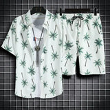 2 Pcs Casual Quick Dry Beach Suit For Men