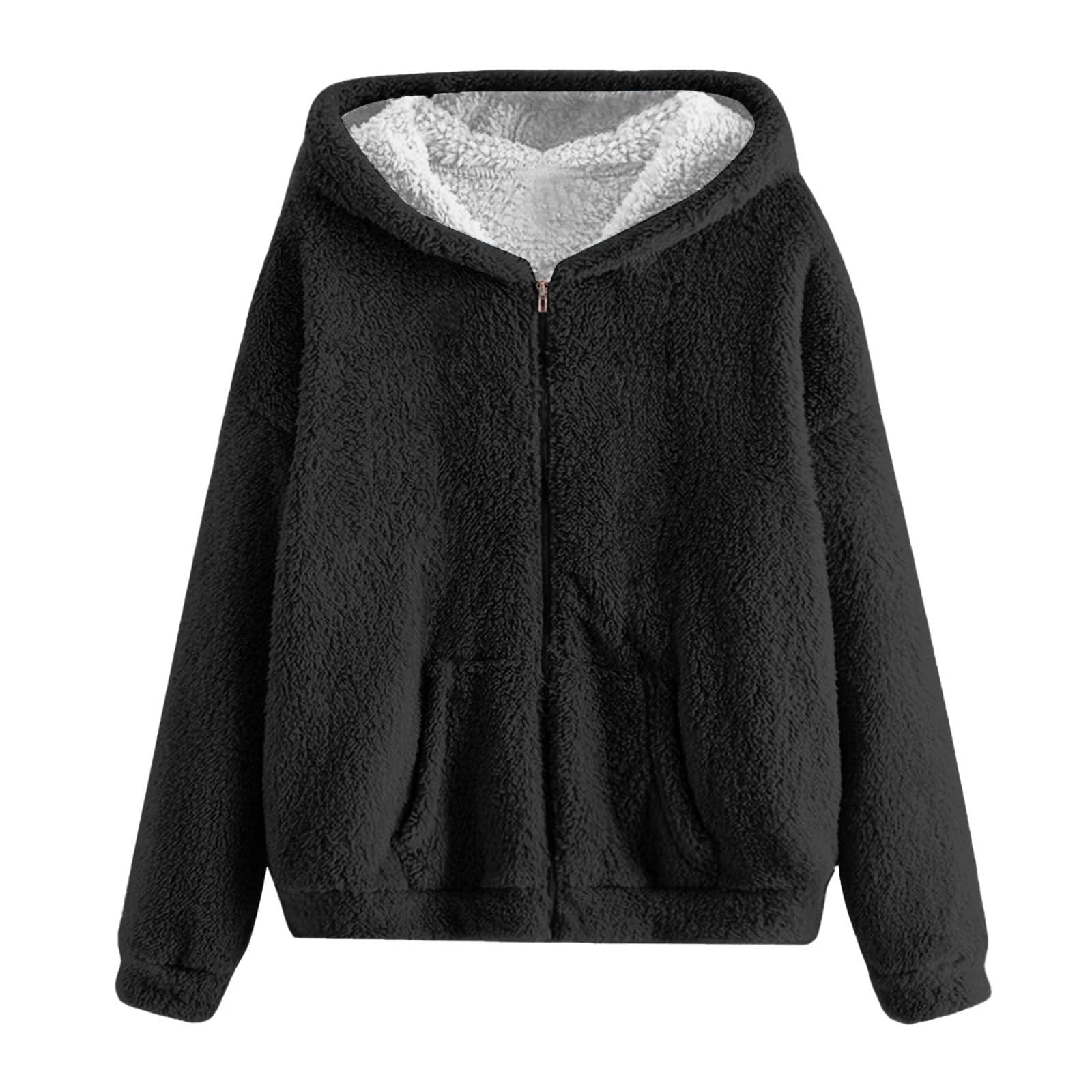 Men's Winter Zipper Hooded Fleece Sweatshirt with Pocket
