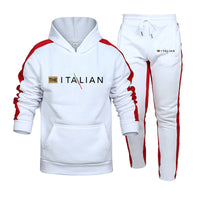 2025 Mens Tracksuit Print Casual Hooded Sweatshirt Sweatpants Set Outdoors Sports Jogging Mens Clothing FitnessStreet Sportswear