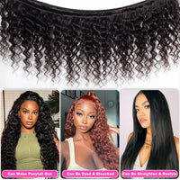 100% Natural Deep Curly Remy Peruvian Hair Bundles