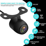 Large Angle Degree Hd Camera Cmos Car Rear / Front / Side View Reversing Camera Waterproof Car Rear Hd Back Pull Camera