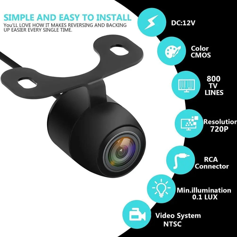 Large Angle Degree Hd Camera Cmos Car Rear / Front / Side View Reversing Camera Waterproof Car Rear Hd Back Pull Camera
