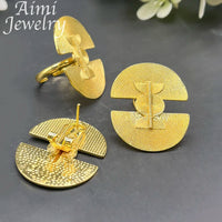 Women Earring Rings 18K Gold Plated