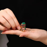 Original ancient gold craftsmanship natural carnelian rings