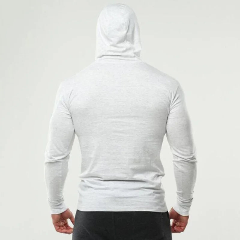 Mens Long Sleeve Bodybuilding T-Shirt