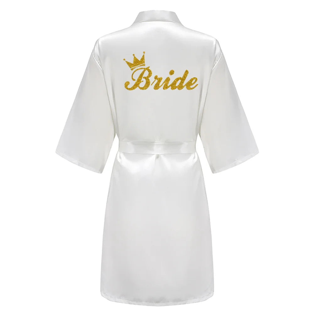 Sexy Women Bridesmaid Printed Robes