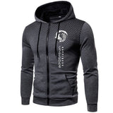 Casual Men's Hoodies Printing Daily Zipper Jacket Outdoors Sports Jogging Mens Clothing Autumn Winter Round Dot Sweatshirts Coat